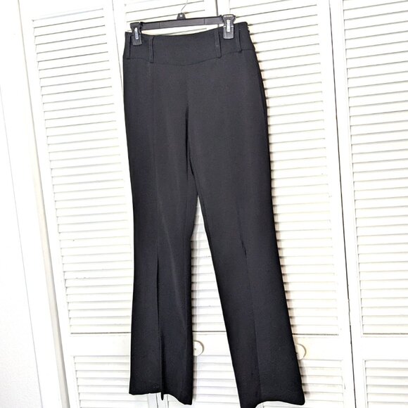 Cache Vintage Split Leg Pants Black Sz 2 Flare Leg 90s Y2K - Picture 5 of 16